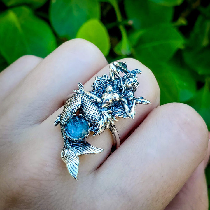 Silver Mermaid Ring (Adjustable)