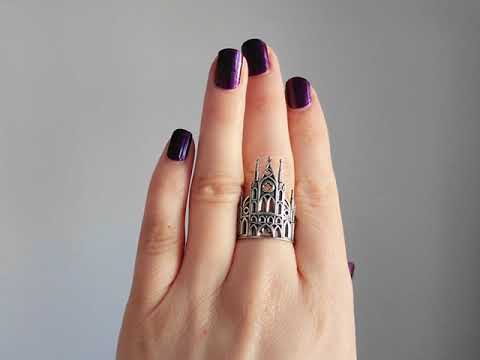 Silver Gothic Cathedral Ring