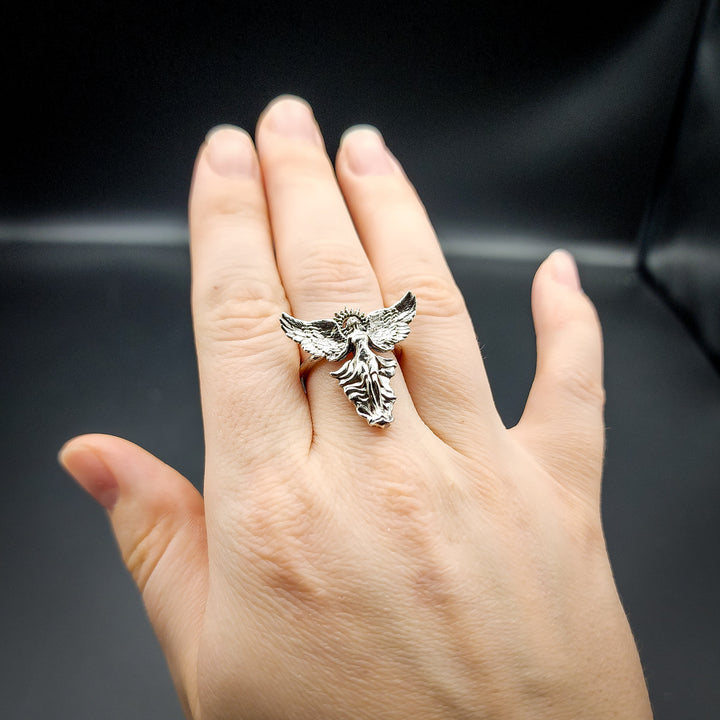 Silver Angel Ring